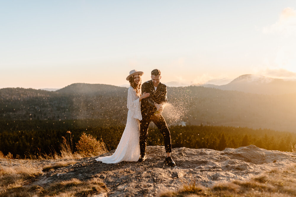 Asheville, NC Fall Elopement by Greensboro Winston-Salem Intimate Wedding &amp; Elopement Photographer