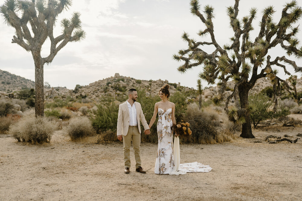 Joshua Tree, California Elopement by Intimate Wedding &amp; Travel Elopement Photographer Kayli LaFon Photography