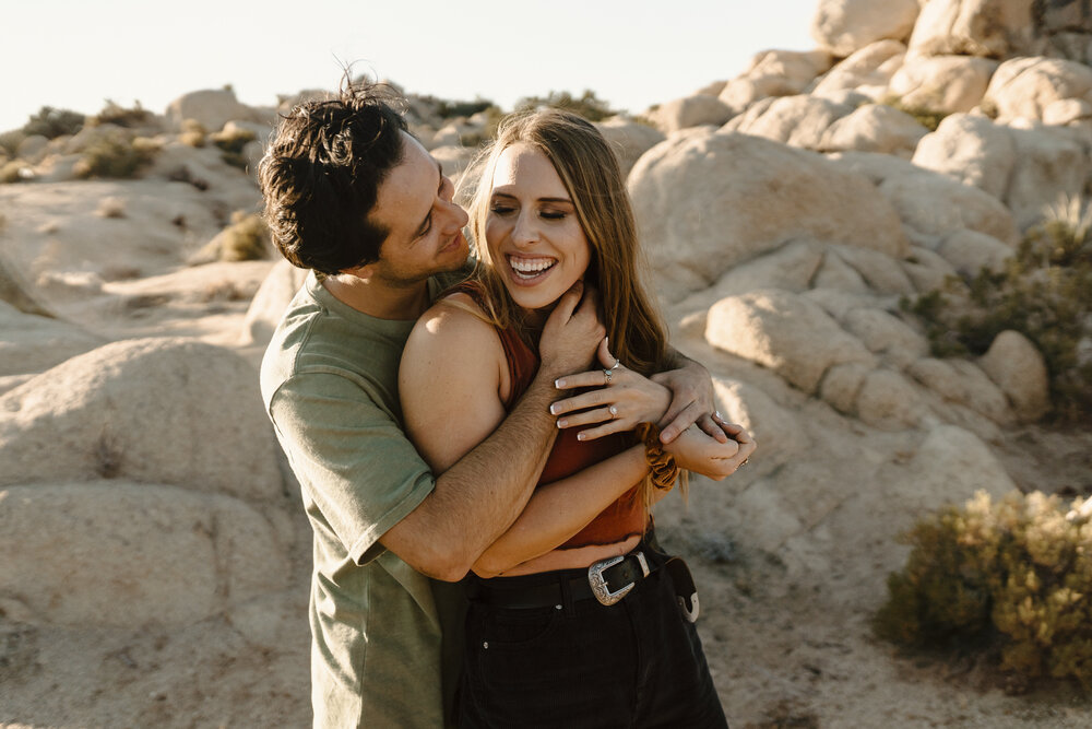 Joshua Tree Adventure Engagement Session in California by Intimate Wedding &amp; Elopement Photographer