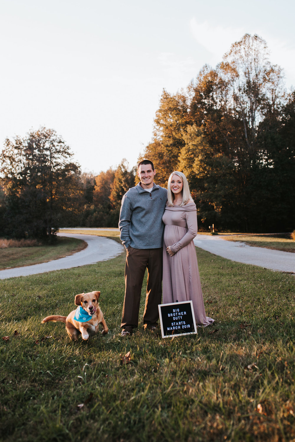 Fall Pregnancy Announcement / early Maternity Session by Kayli LaFon Photography | Greensboro Winston-Salem NC Photographer