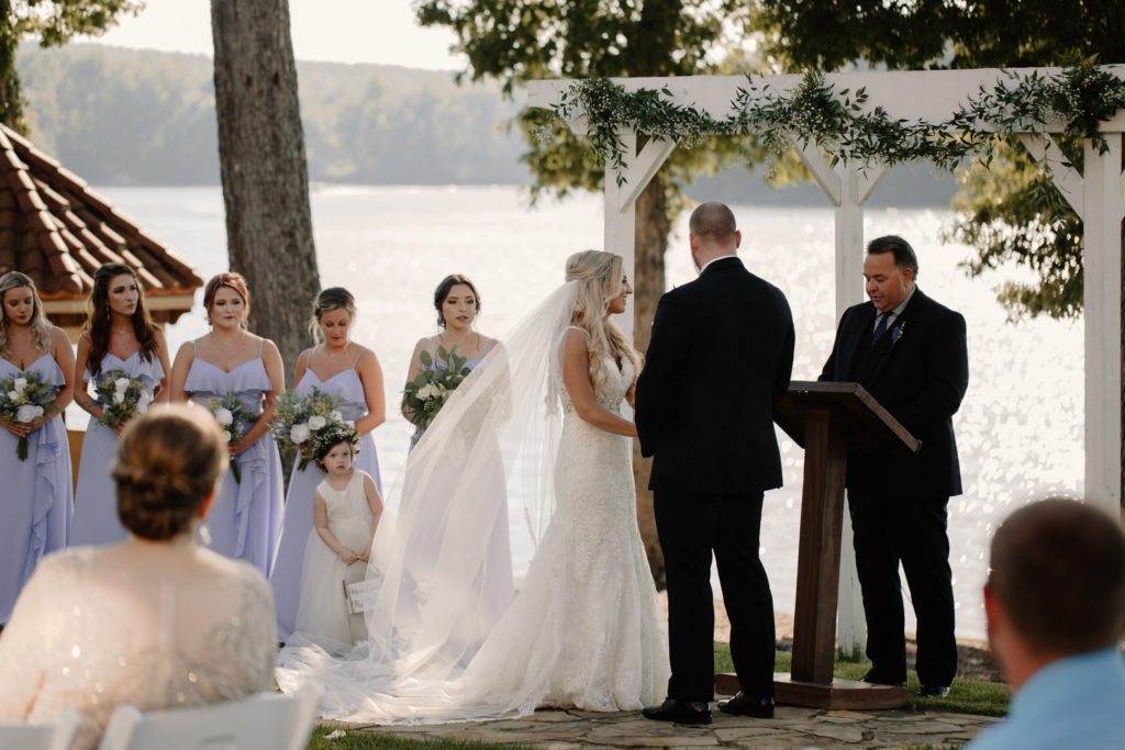 Beautiful wedding ceremony in Greensboro North Carolina by Kayli LaFon Photography