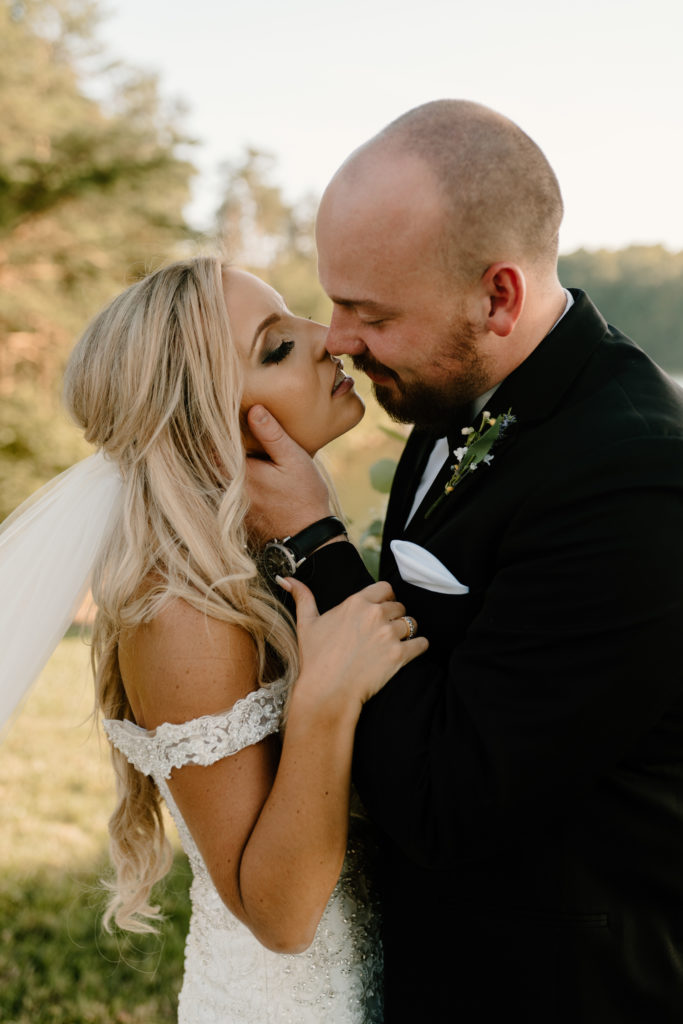 Romantic bride and groom portrait by Kayli LaFon Photography