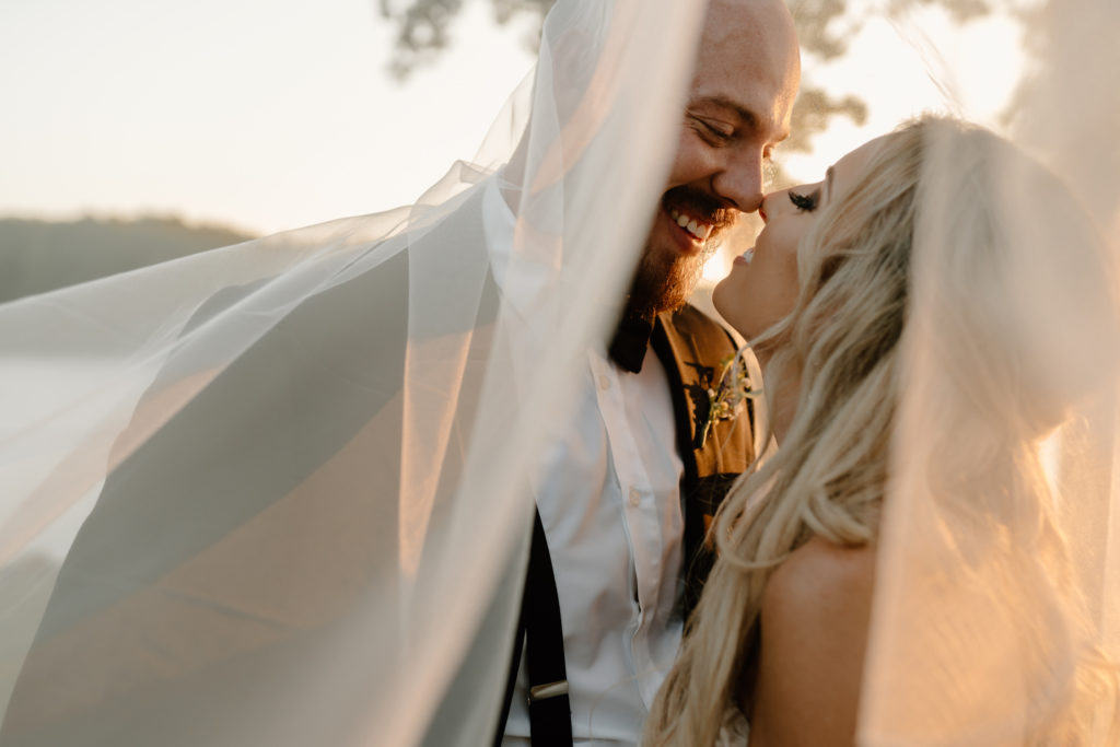 Happy newlywed portraits by Greensboro North Carolina Wedding photographer | Kayli LaFon Photography