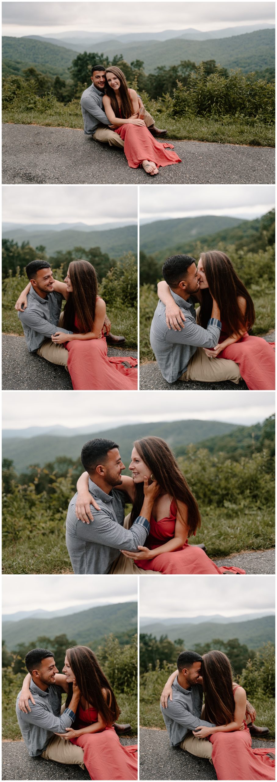 Blue Ridge Parkway engagement session in North Carolina, near Asheville and Boone