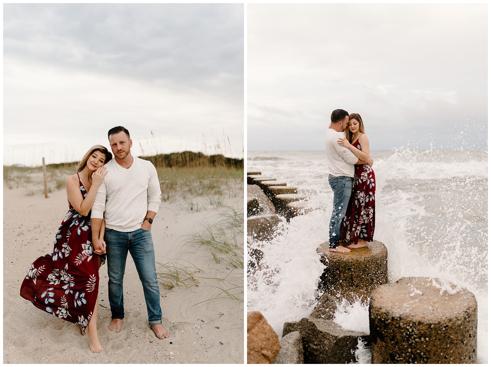 Choosing the beach for your engagement session