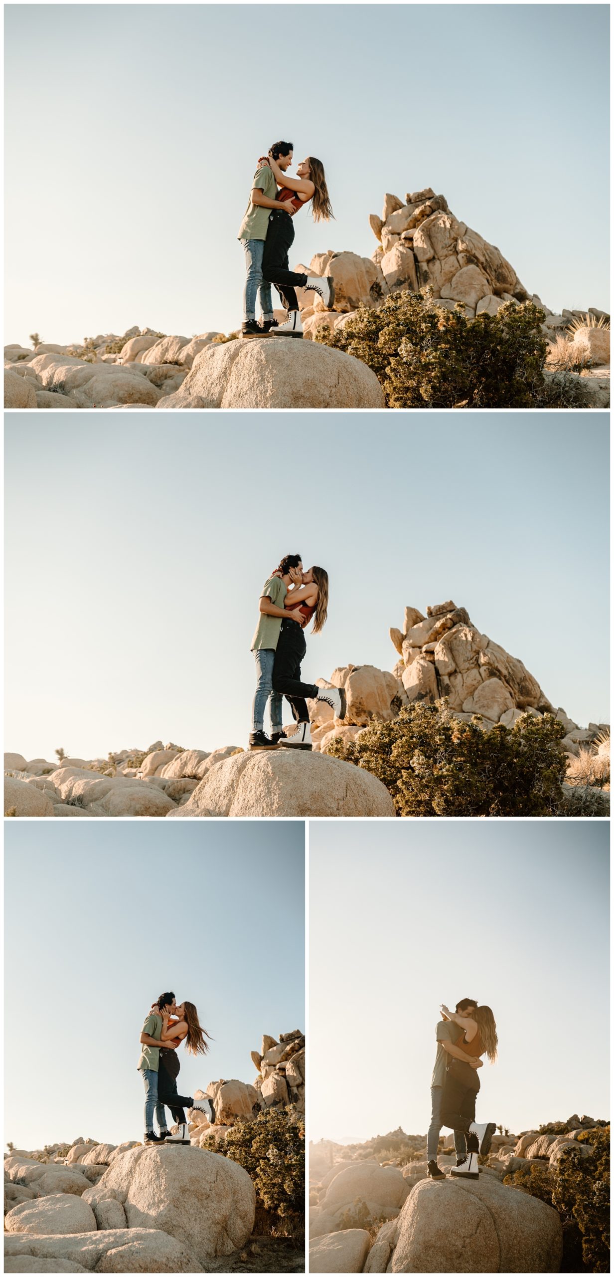 Wild and rad couple's session in Joshua Tree, CA by traveling elopement photographer