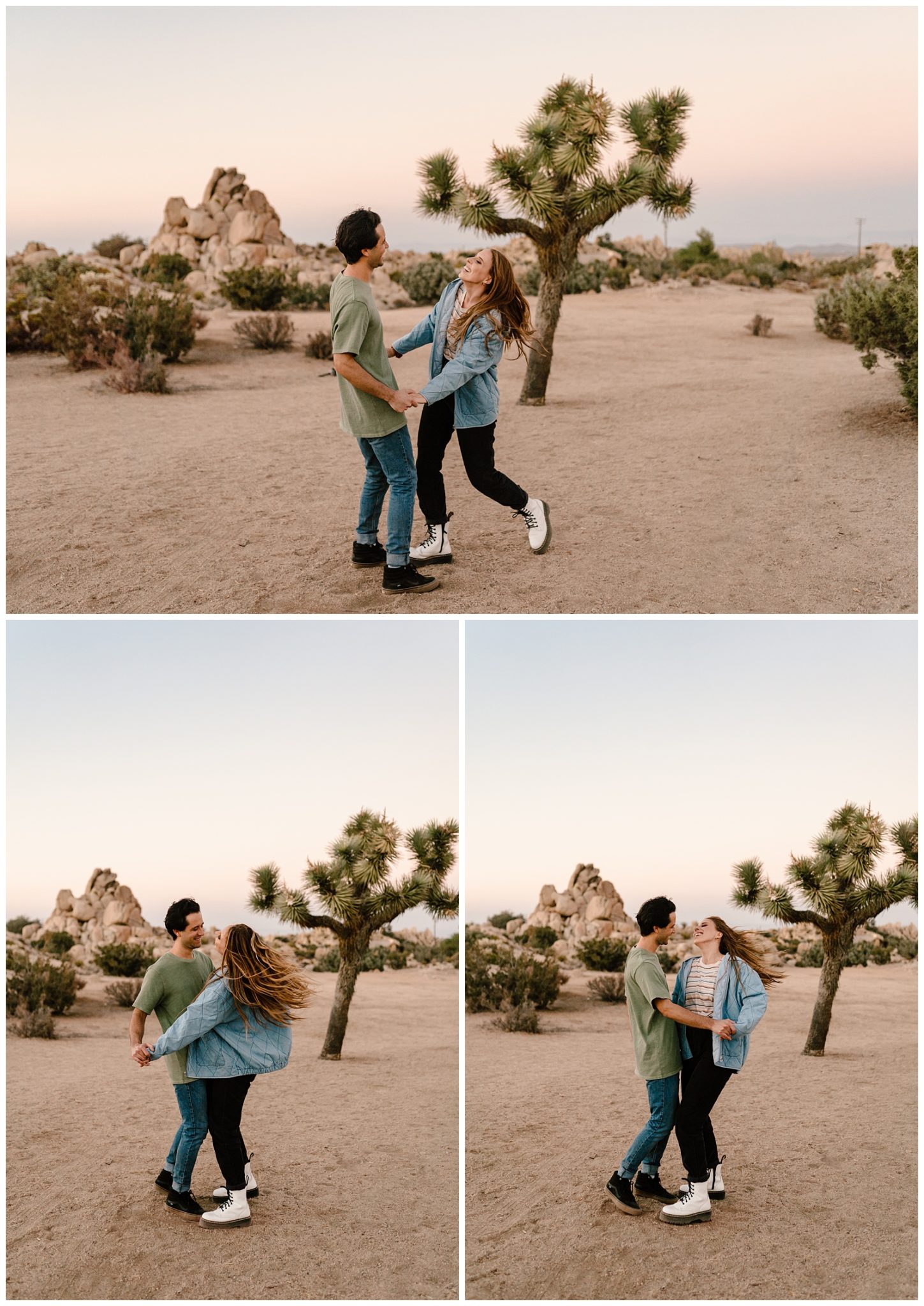 Wild Joshua Tree Couple's Session by Adventurous Travel Photographer