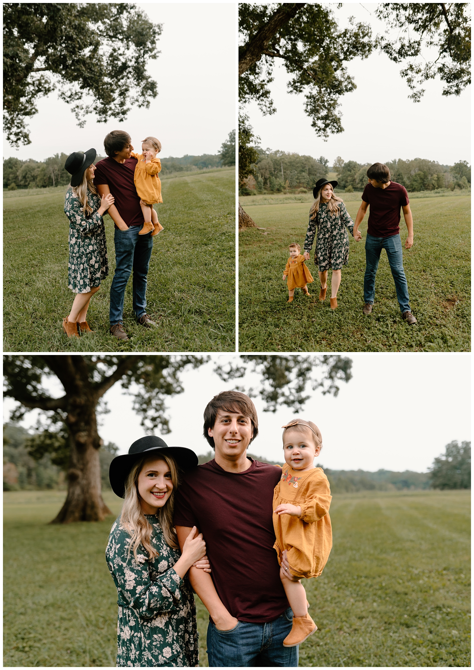 Cozy September family session at Summerfield Farms