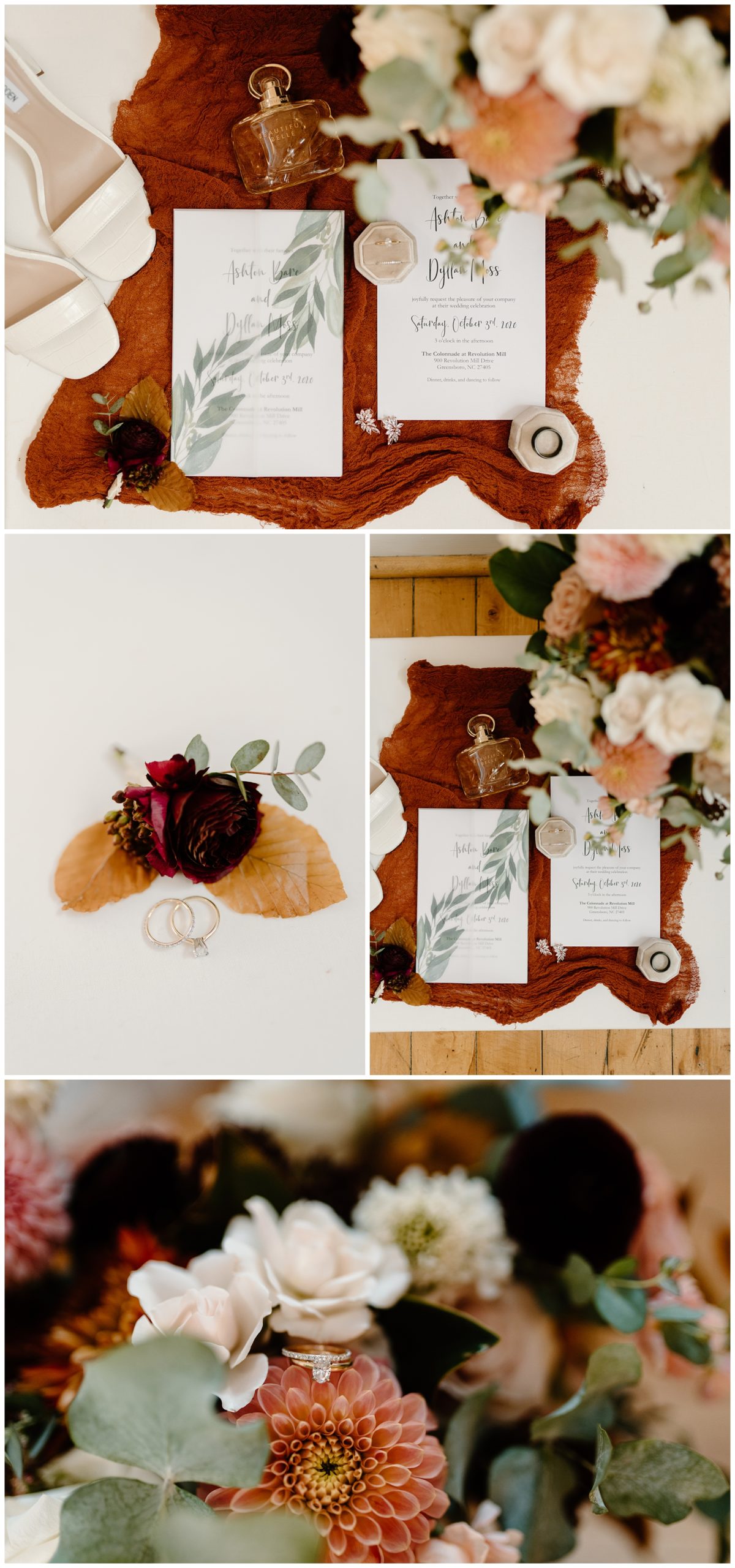 Classic fall wedding details: rustic colors and classy touches