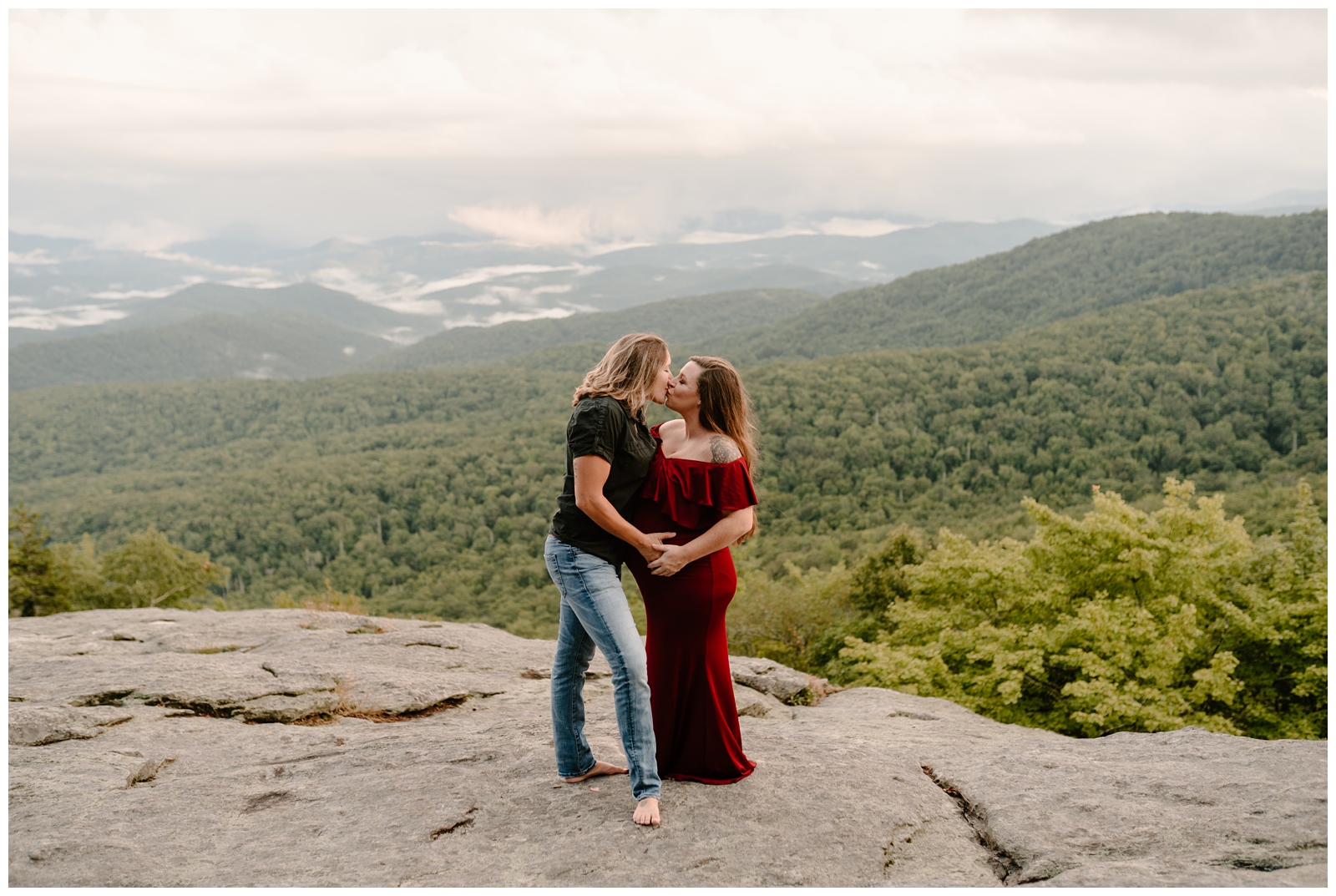 Boone Maternity Session in the Mountains by adventurous photographer Kayli LaFon Photography