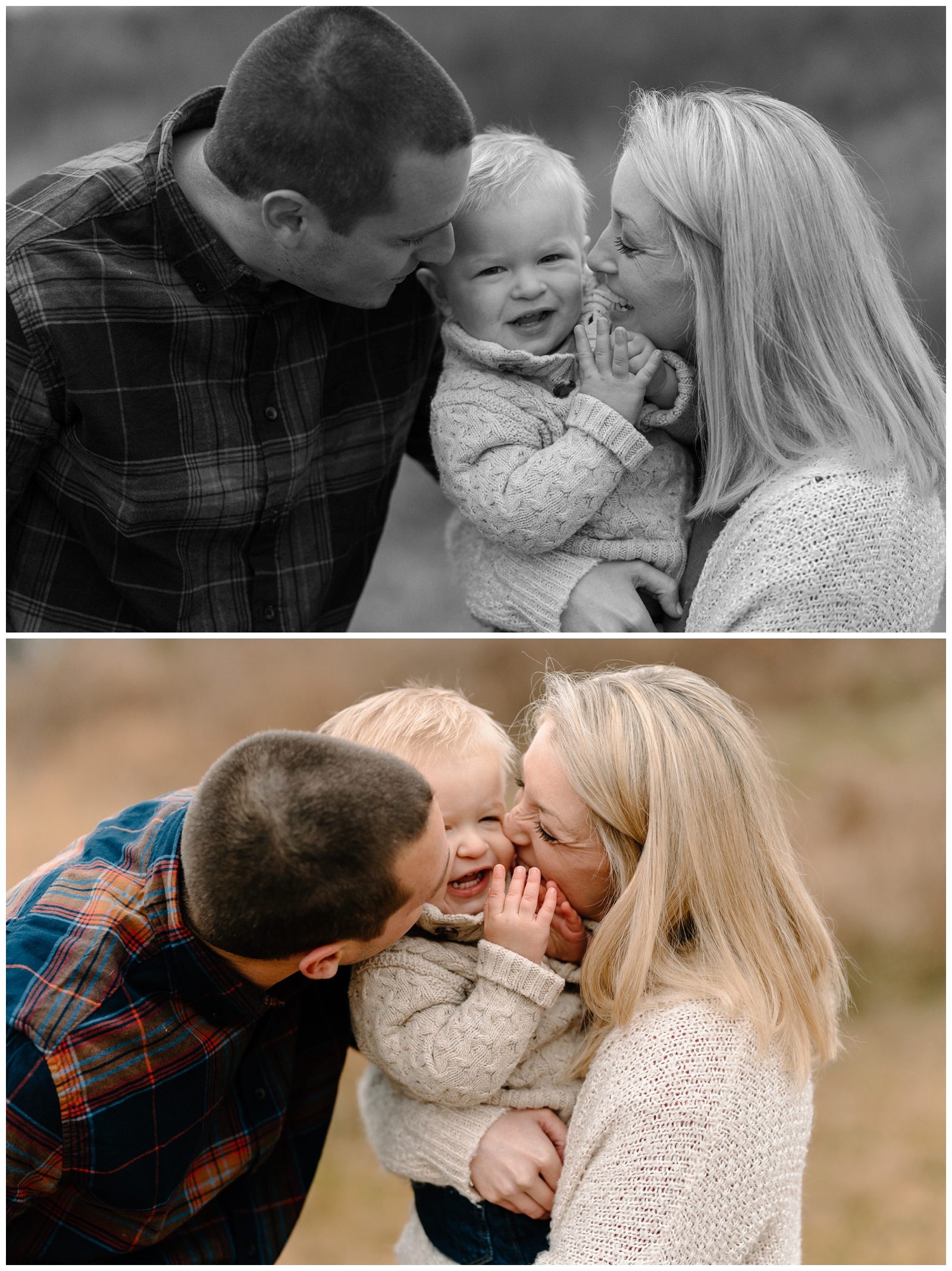 Cozy fall family portraits in Kernersville by Winston-Salem, NC photographer