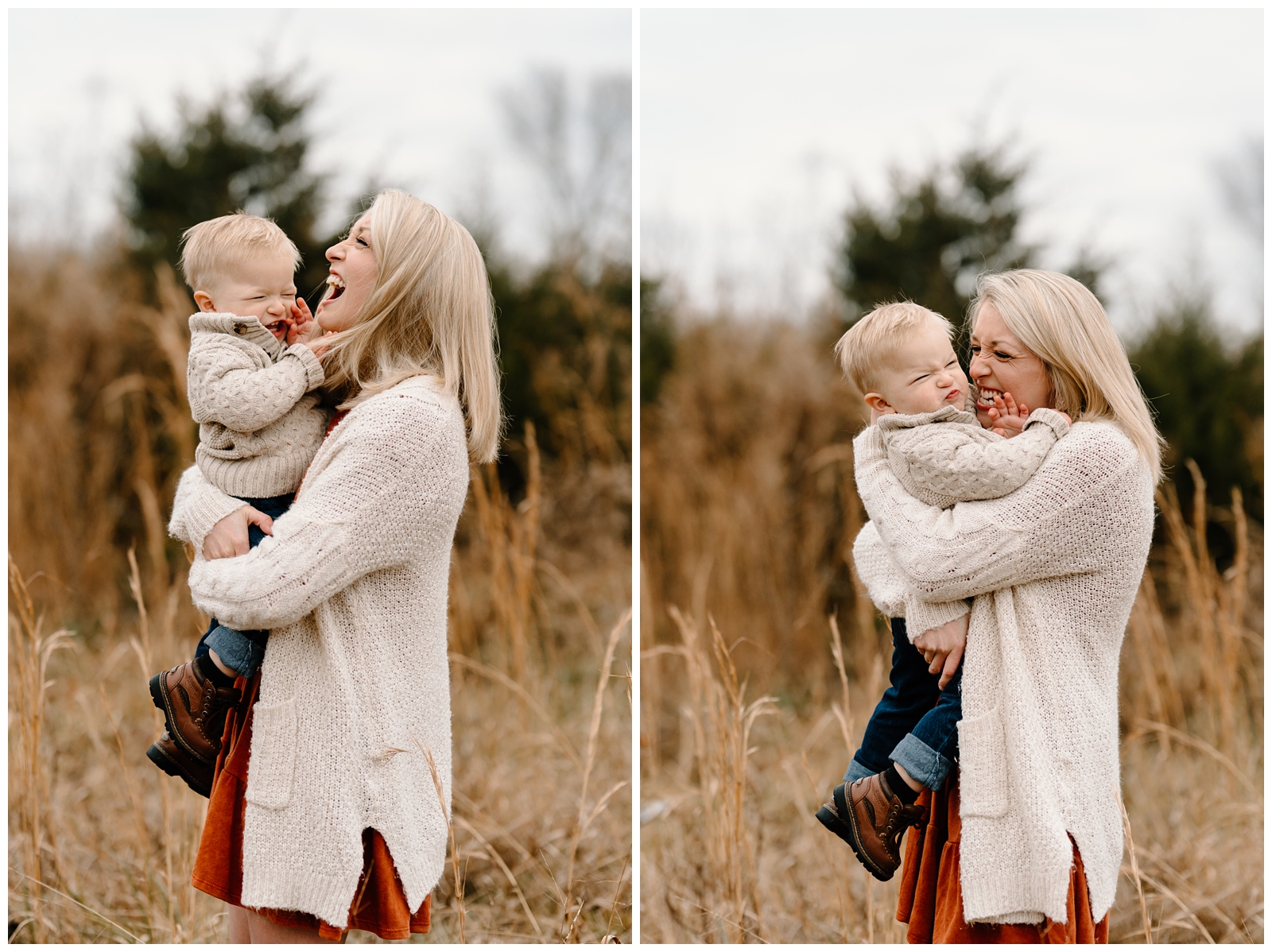 Mommy and me fall family portraits based in Kernersville by Triad NC photographer