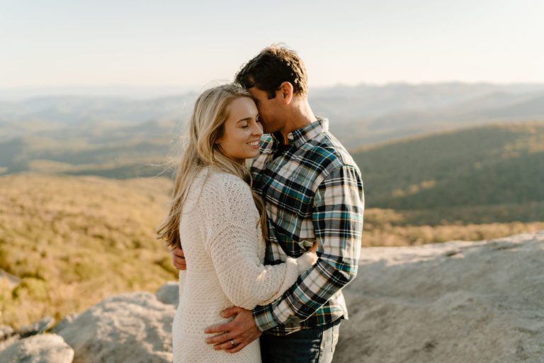 Fall Couples Photoshoot In The Mountains Of Blue Ridge Parkway 