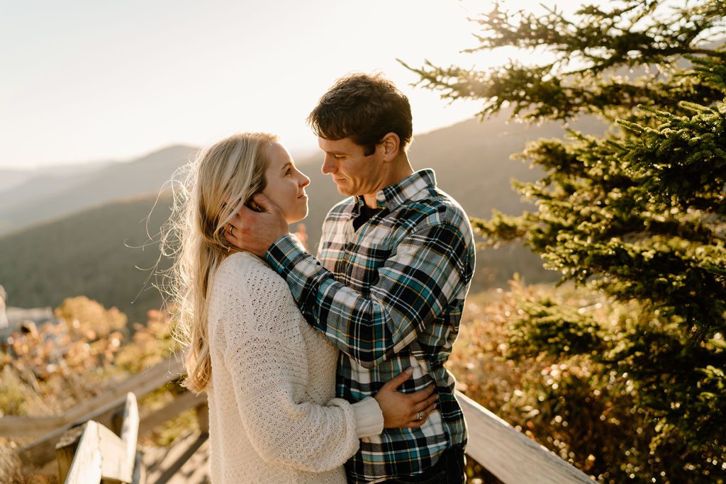 Fall Couples Photoshoot In The Mountains Of Blue Ridge Parkway