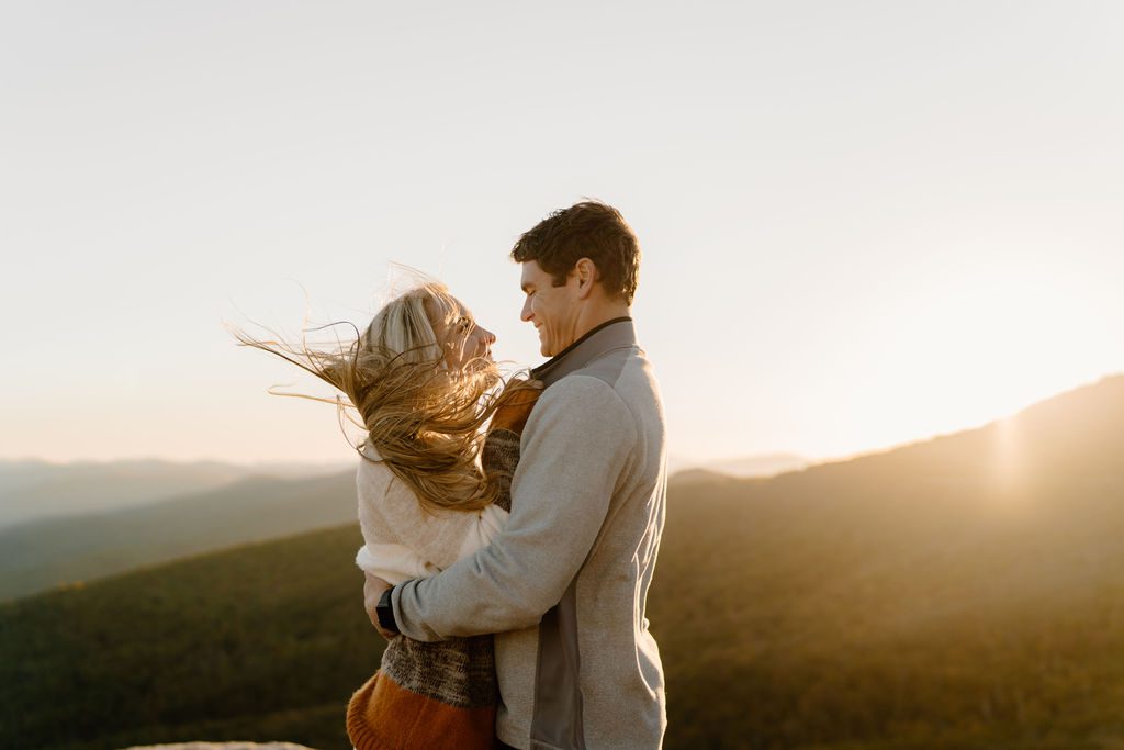 Fall Couples Photoshoot In The Mountains Of Blue Ridge Parkway