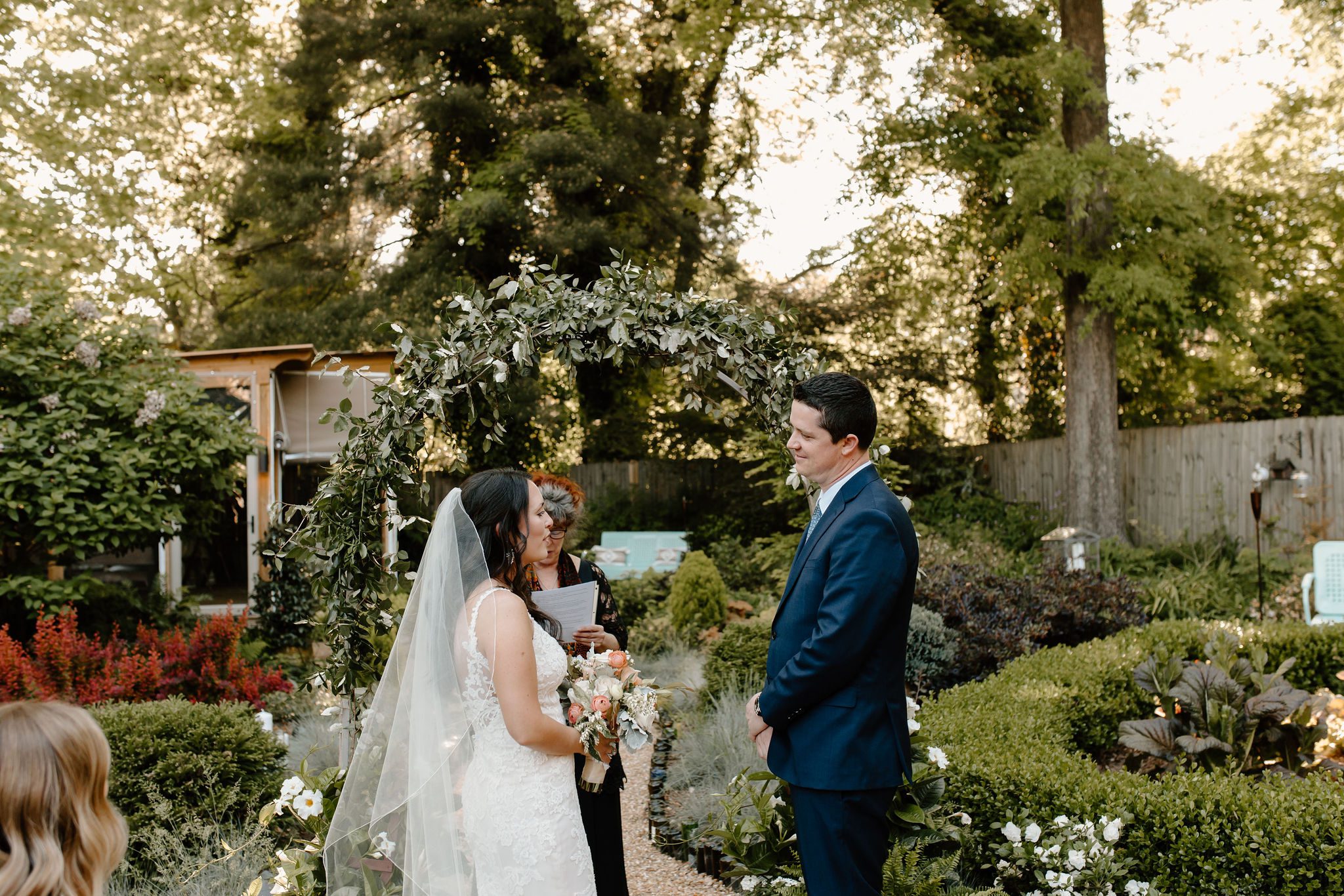 An Intimate Whimsical Backyard Garden Wedding