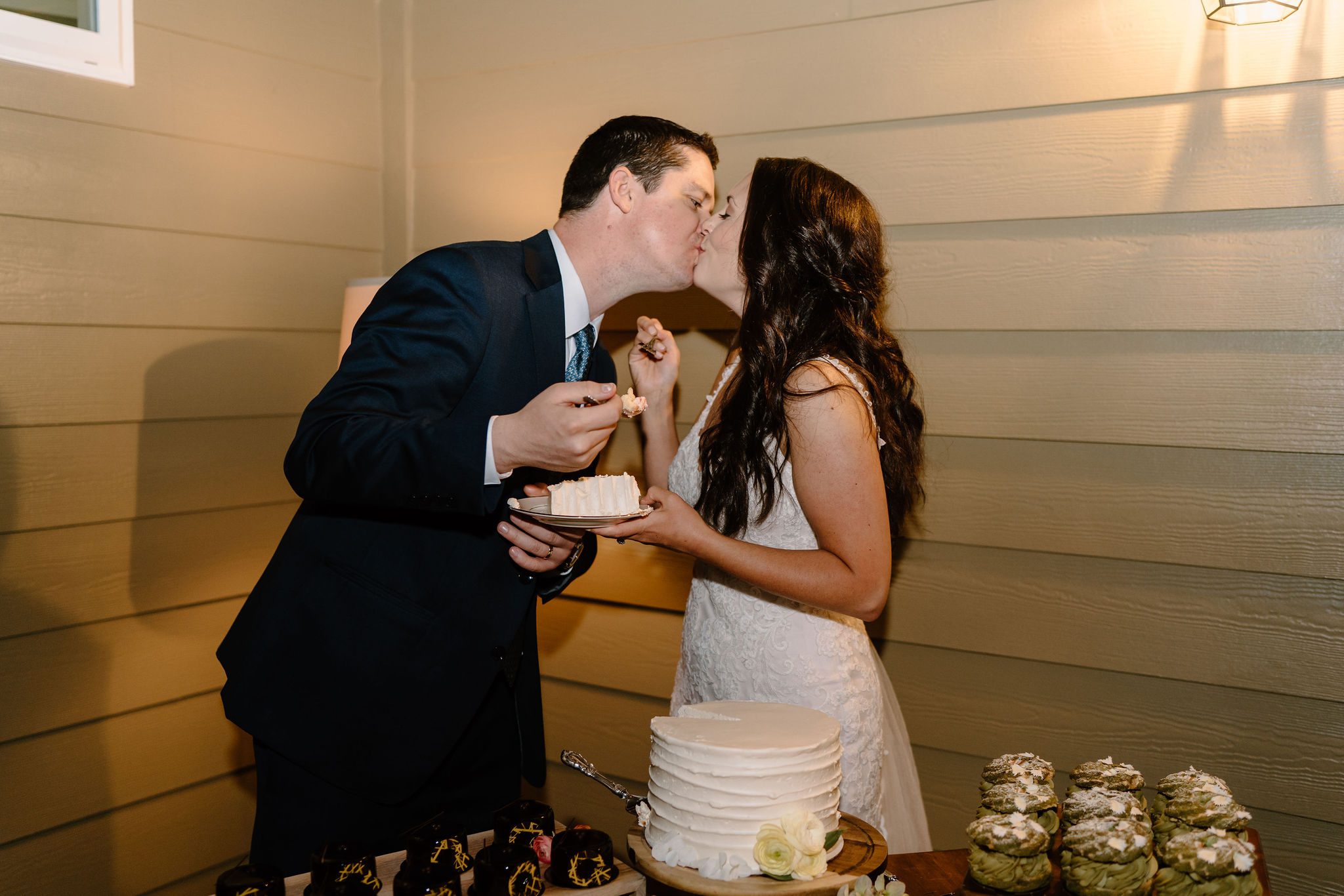 Greensboro bridal photos with gorgeous bride and groom in an intimate setting