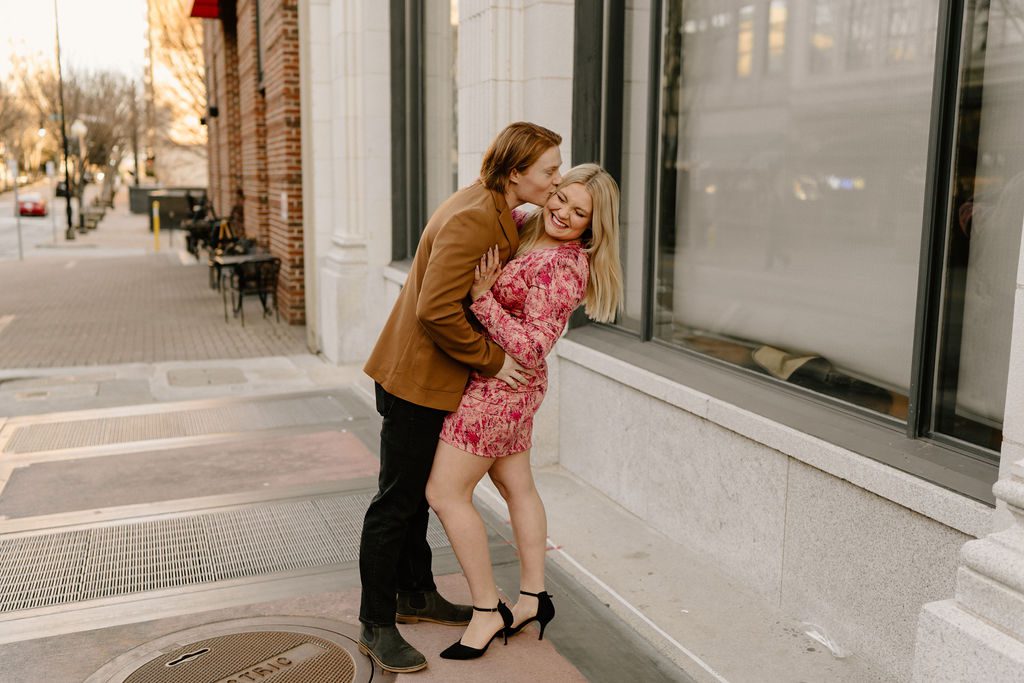 Downtown Engagement Photos In North Carolina
