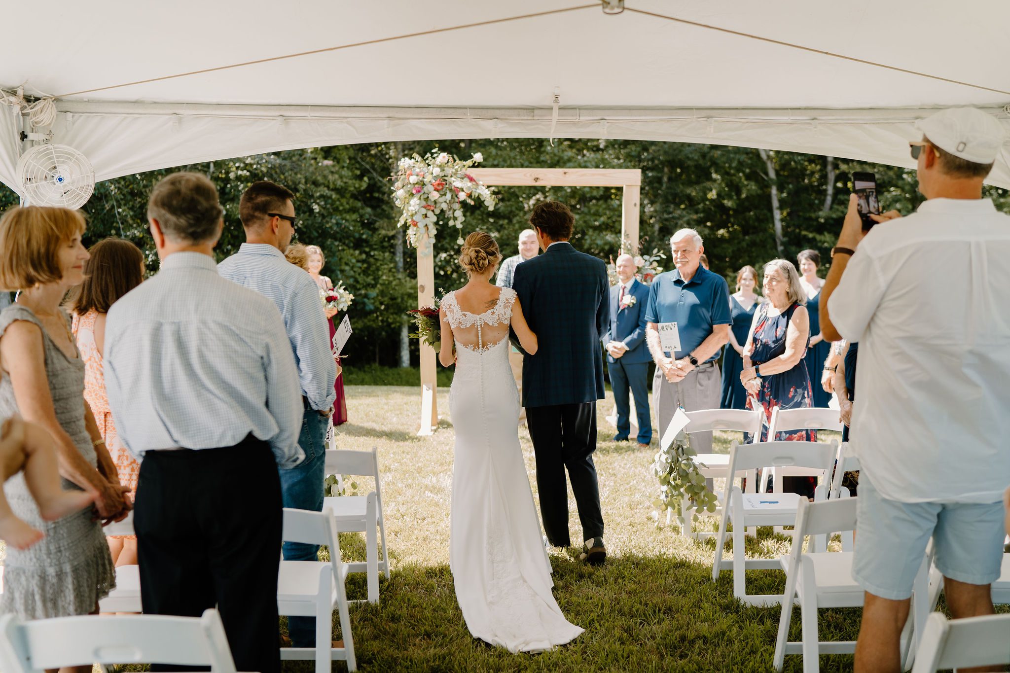 A Gorgeous & Fun Backyard Wedding In Greensboro, North Carolina