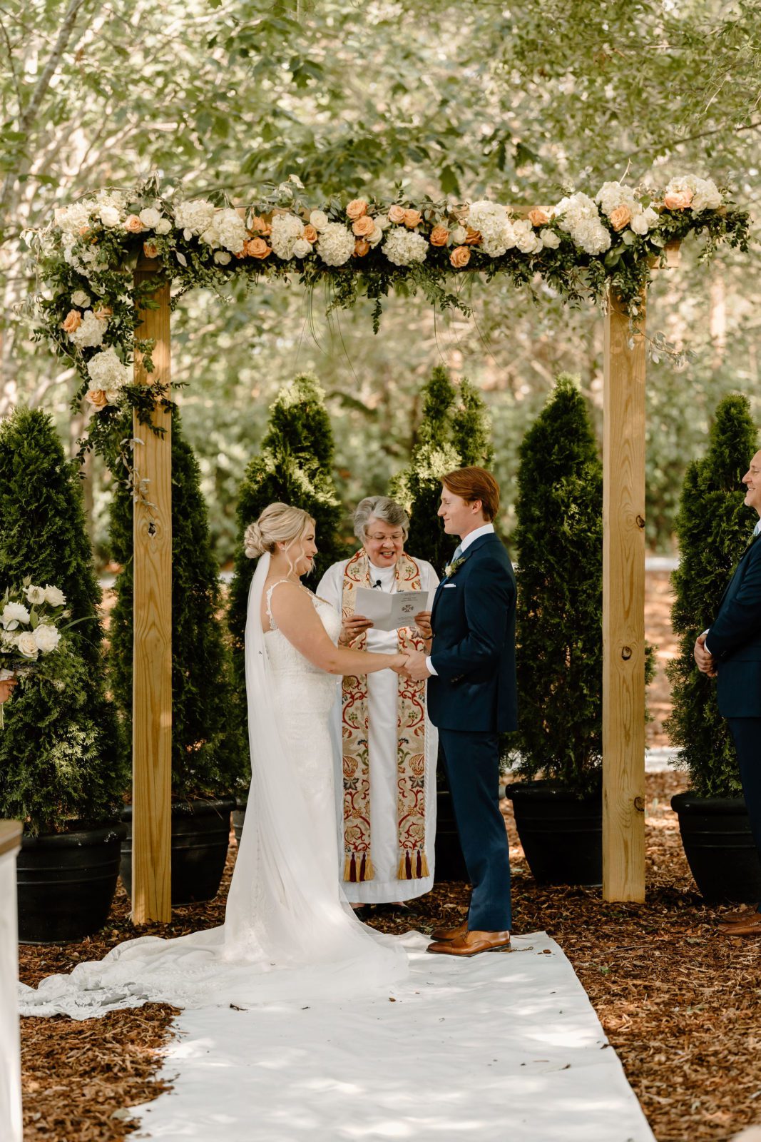 A Romantic Outdoor Wedding Day At Long Acres Barn In North Carolina ...