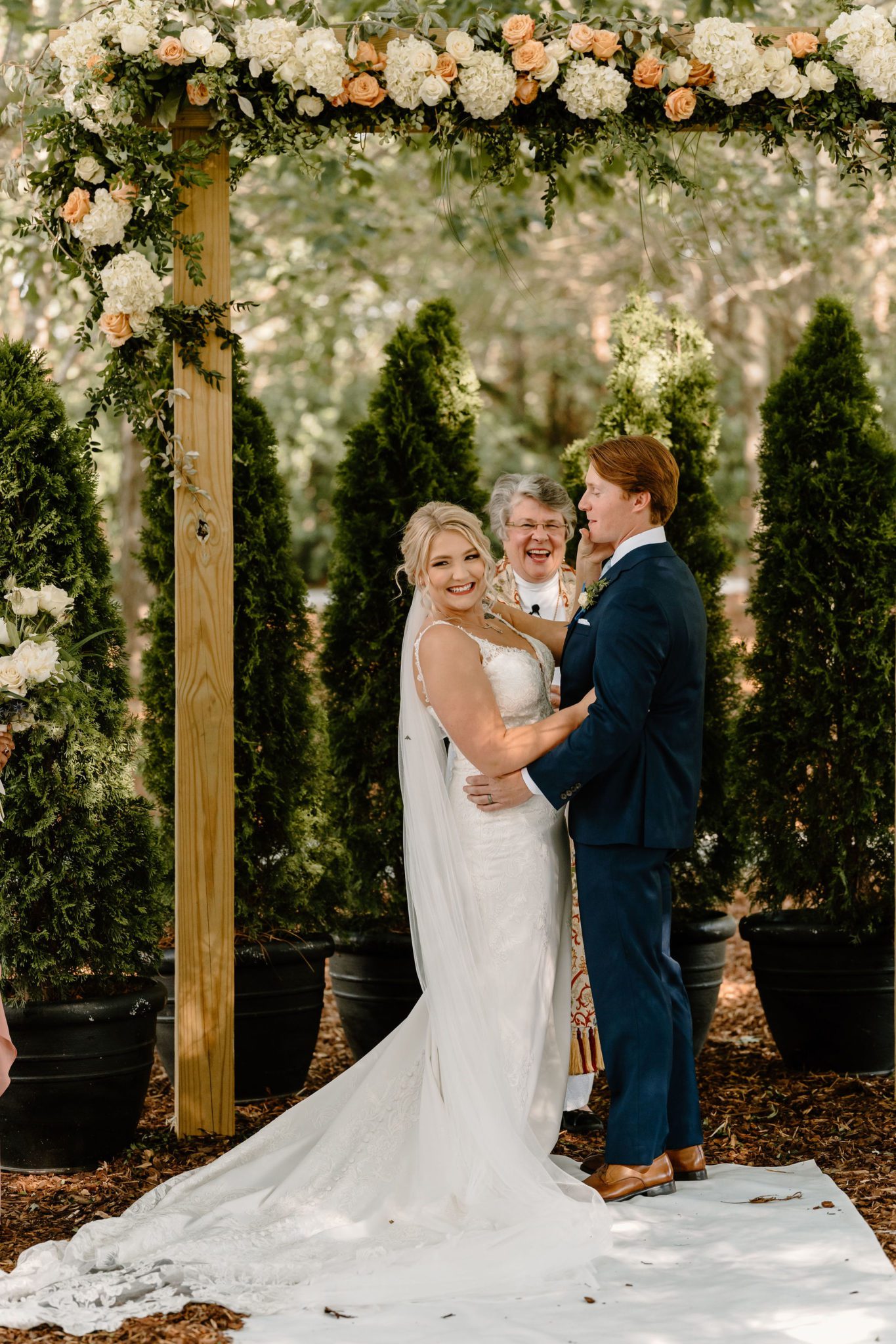 A Romantic Outdoor Wedding Day At Long Acres Barn In North Carolina ...