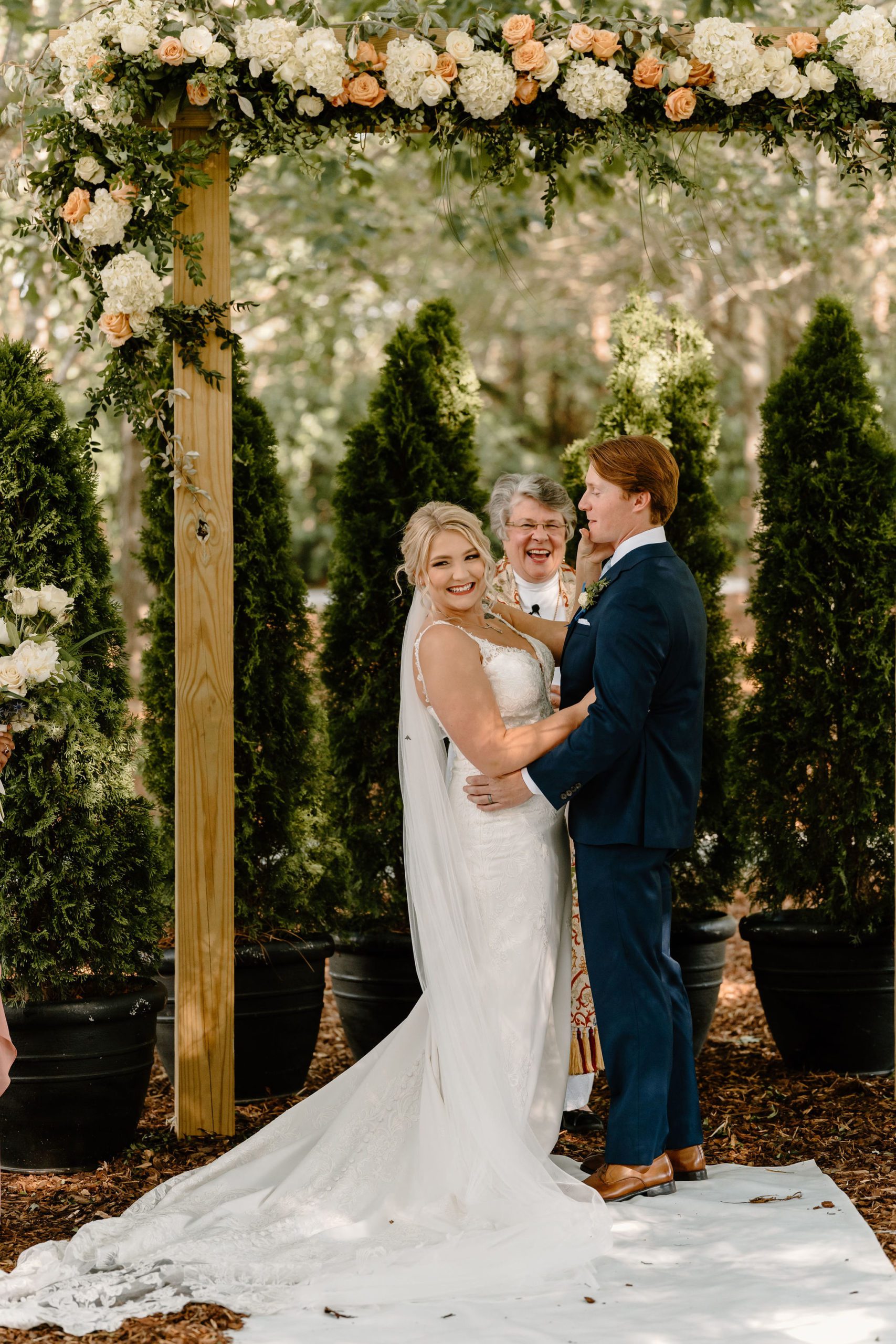 A Romantic Outdoor Wedding Day At Long Acres Barn In North Carolina