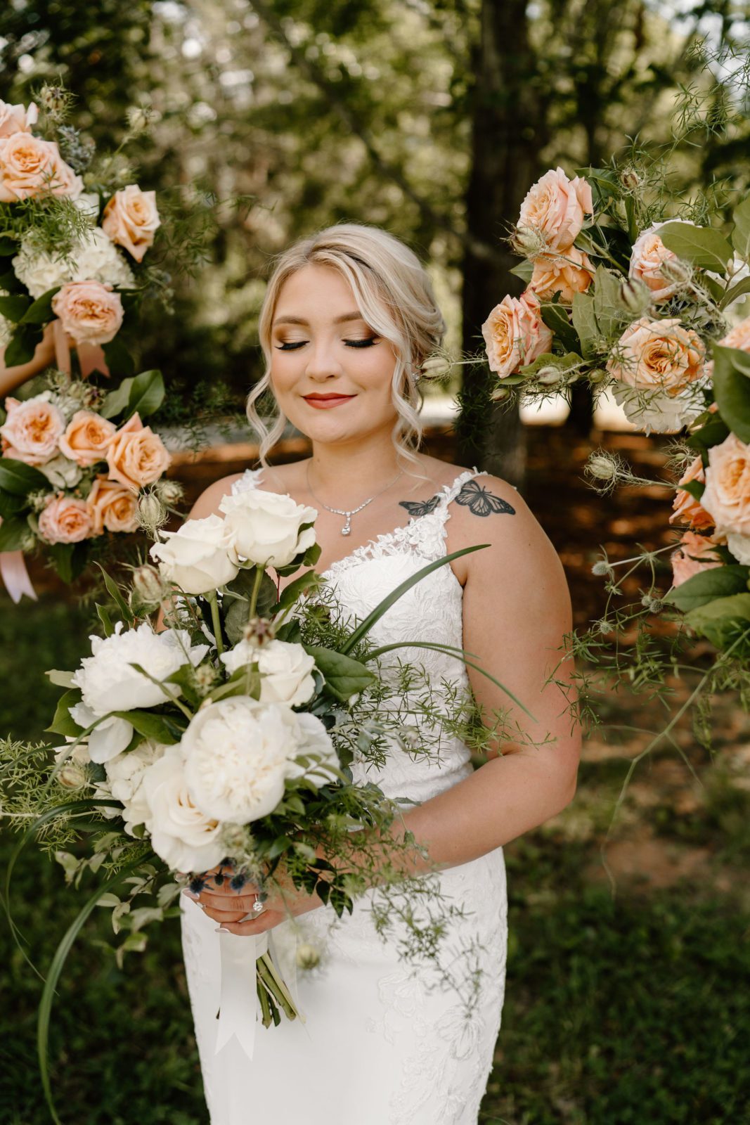 A Romantic Outdoor Wedding Day At Long Acres Barn In North Carolina ...