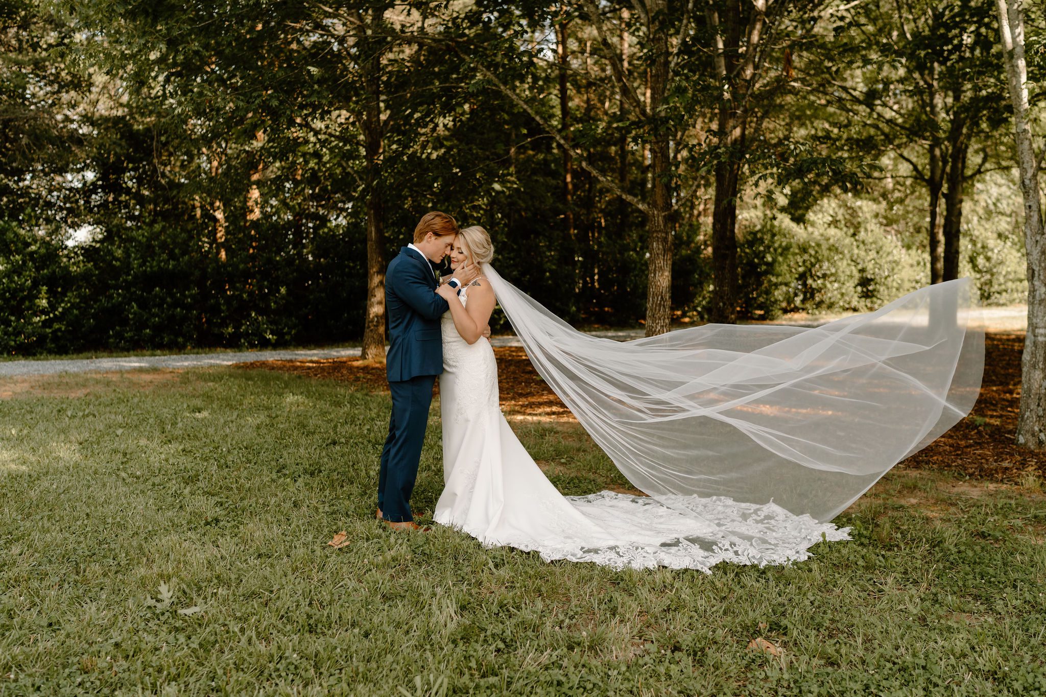 A Romantic Outdoor Wedding Day At Long Acres Barn In North Carolina