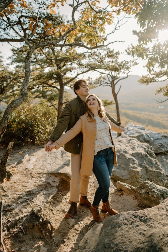 Engagement photos in the mountains
