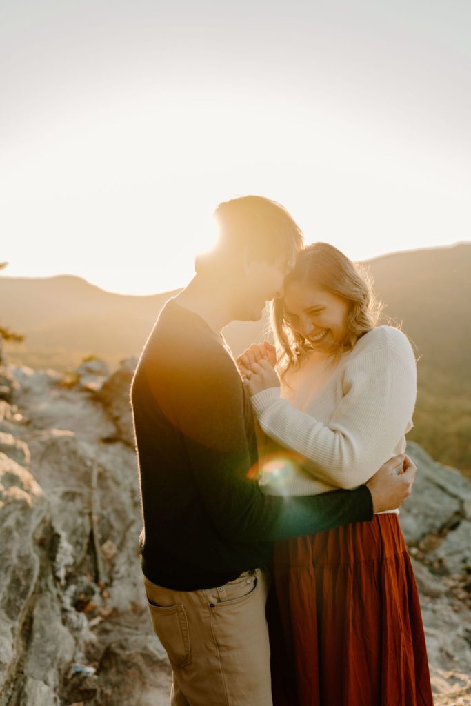 Engagement photos in the mountains
