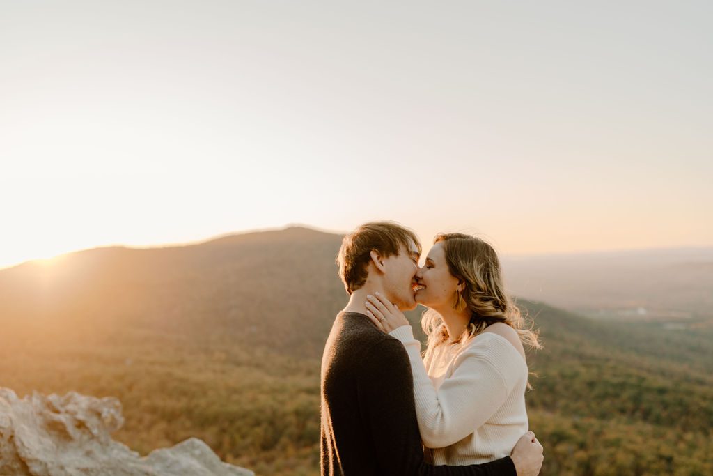 Adventure Engagement Photos At Hanging Rock In NC