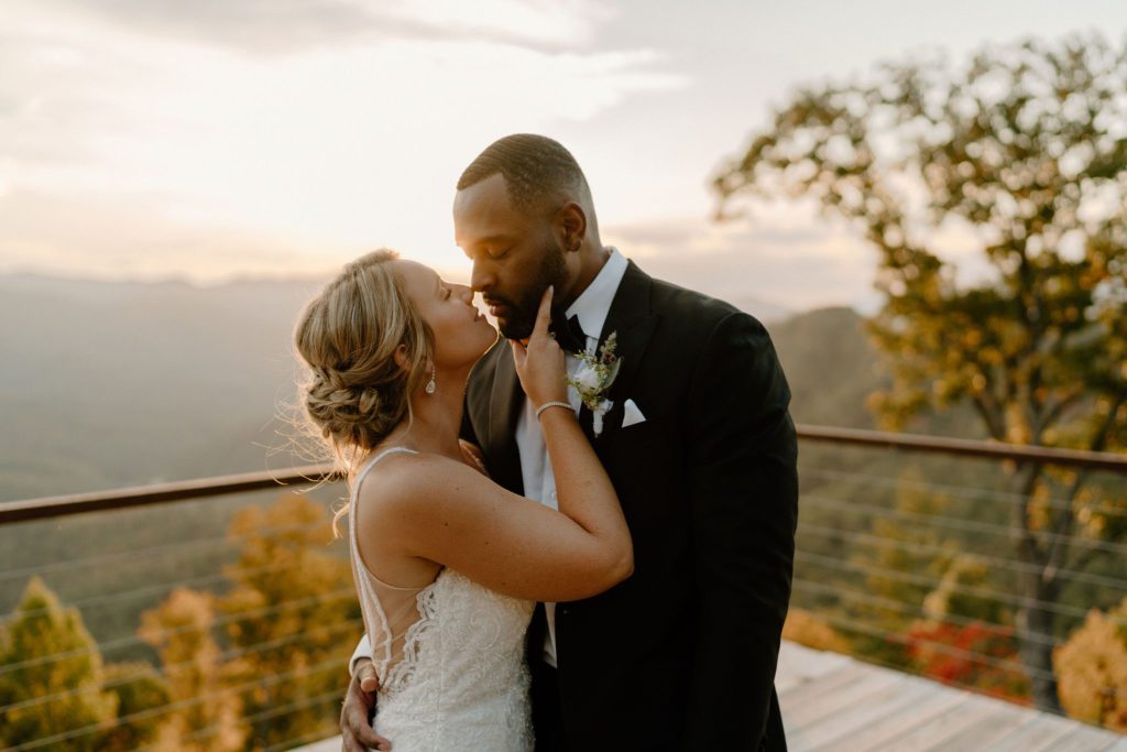 A sweet couple at The Parker Mill Venue celebrating their love