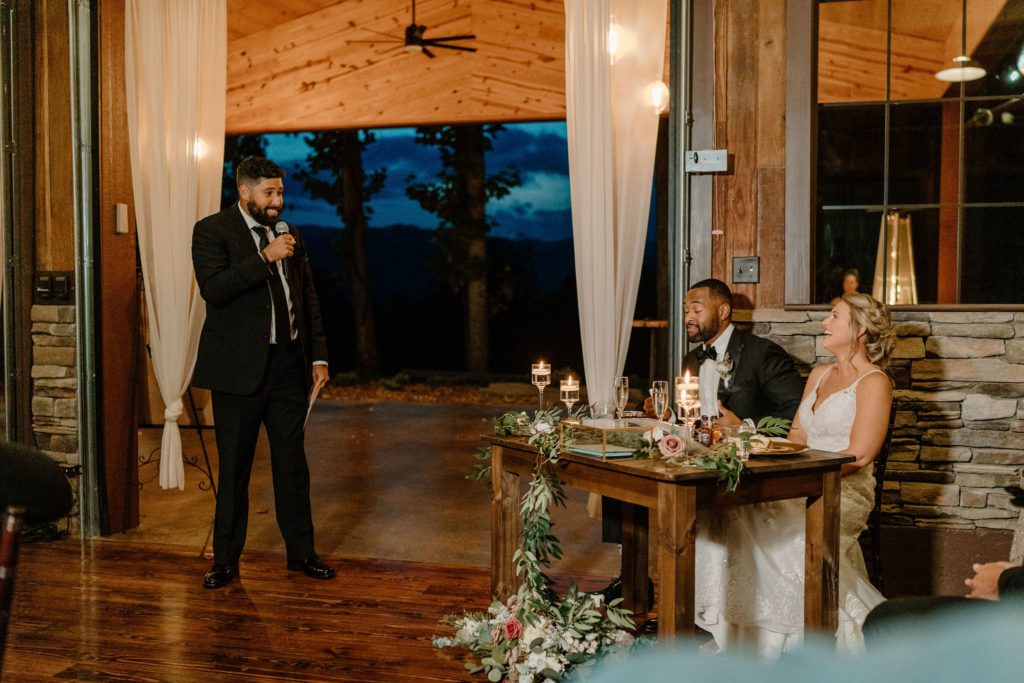 A sweet couple at The Parker Mill Venue celebrating their love 