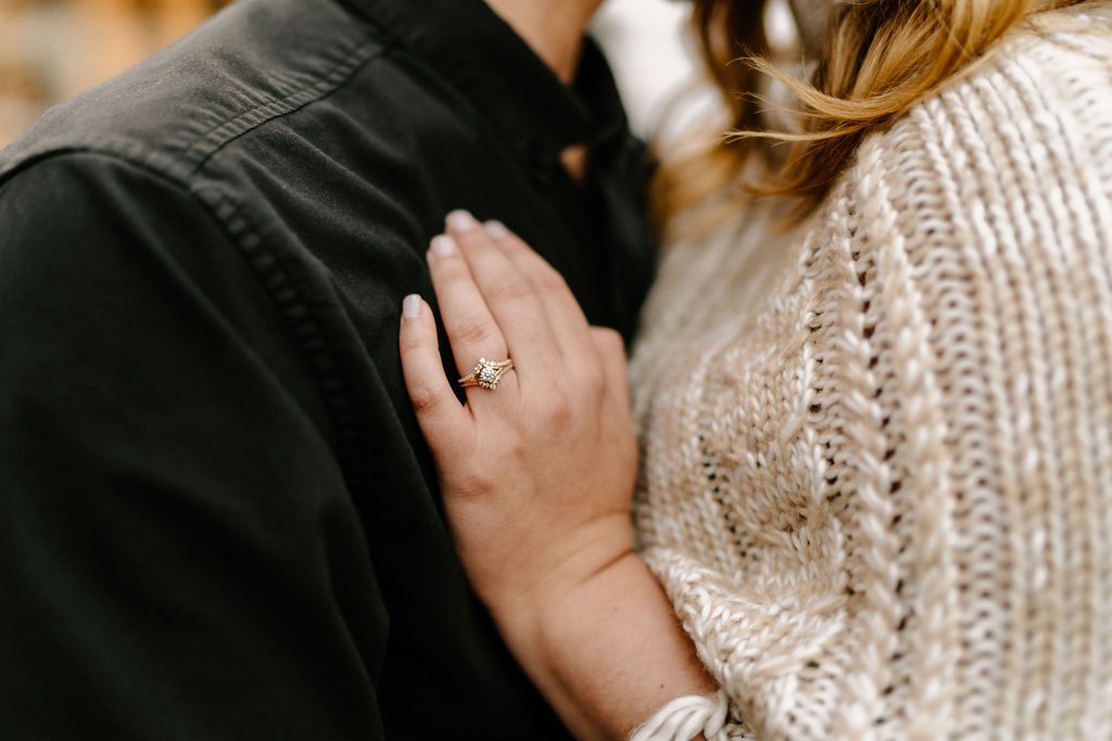 Engagement ring photography