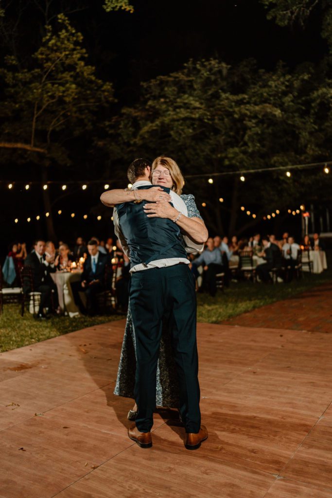 Groom and mothers first dance