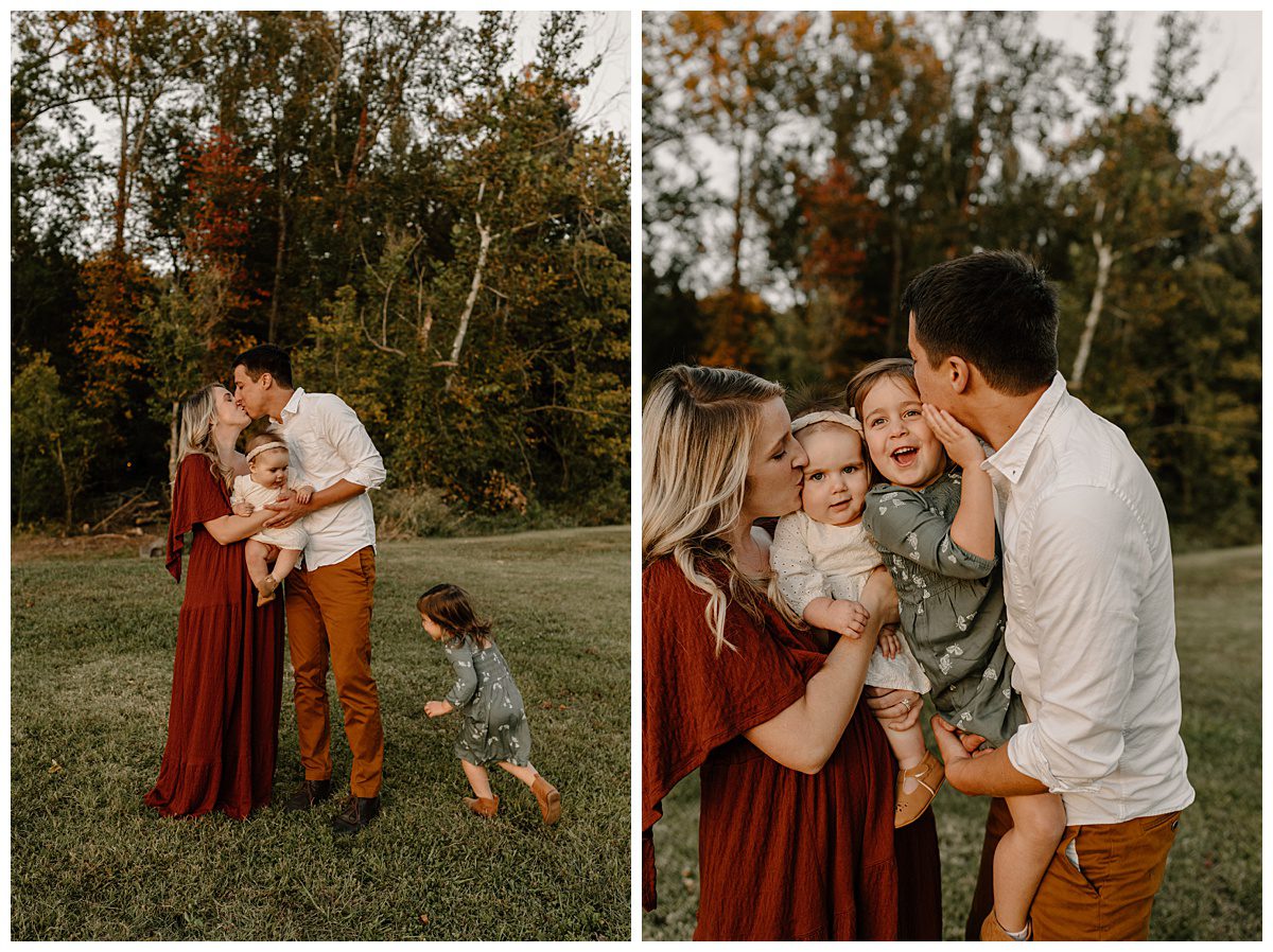 Fun and unique family photo ideas for the fall, by Kayli LaFon Photography Winston-Salem, NC portrait photographer