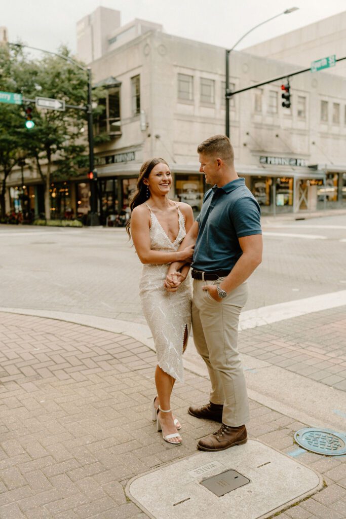 Couples downtown photoshoot