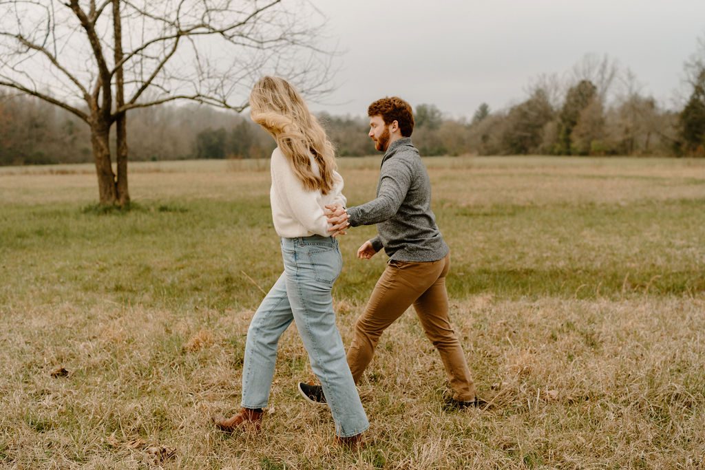 Outdoor couples session in NC