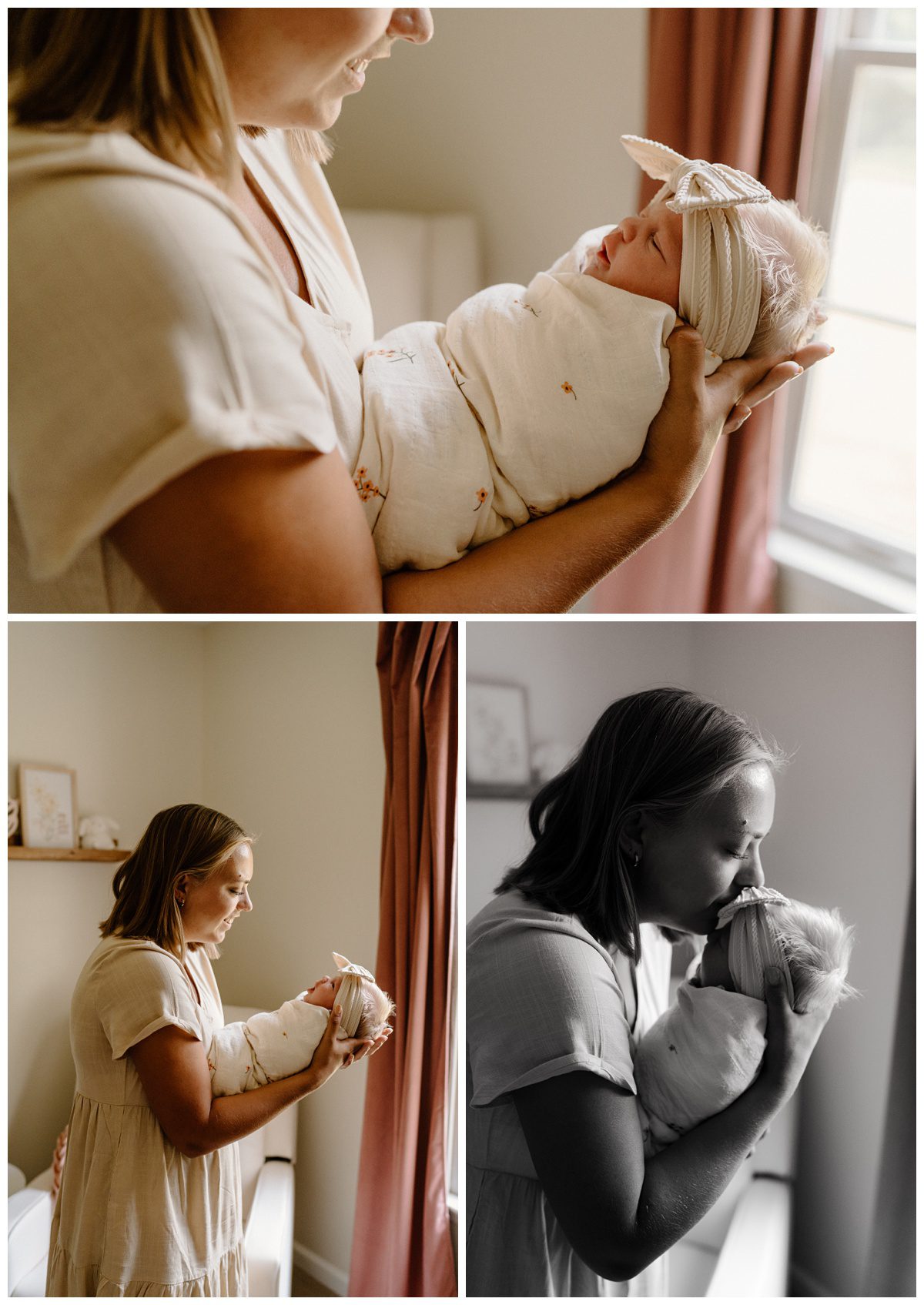 Mother and baby newborn photos by Winston-Salem, NC lifestyle photographer