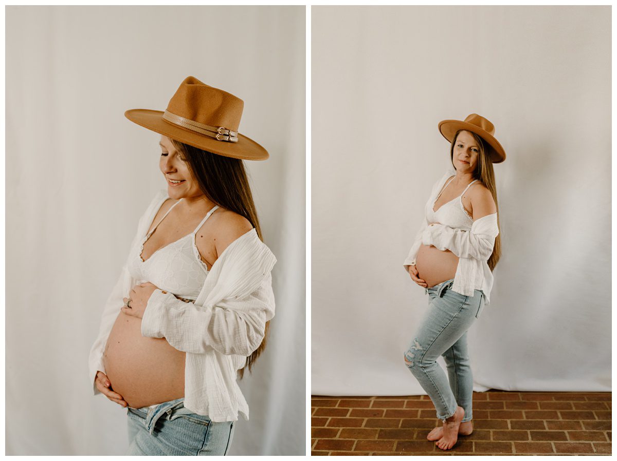 Maternity Portraits in studio and outdoor location, Winston-Salem NC