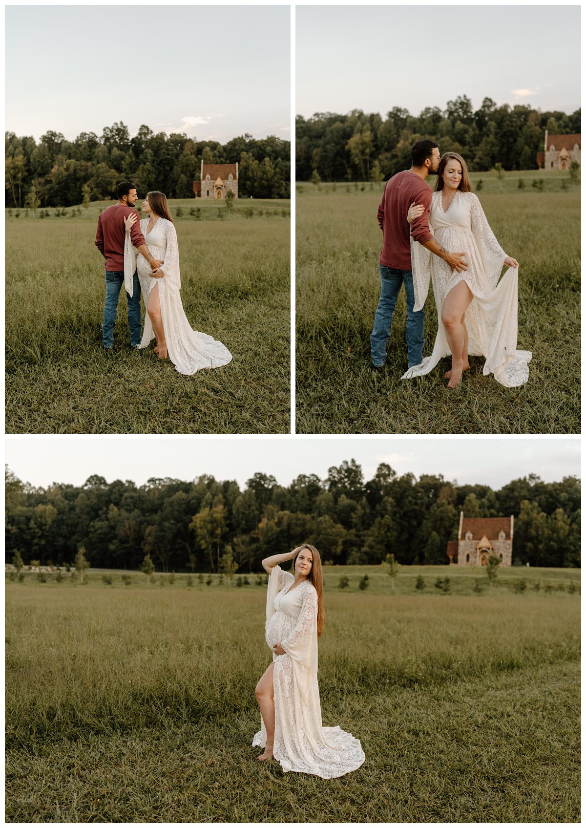 The Little Chapel at Haven Ridge maternity session by NC family photographer